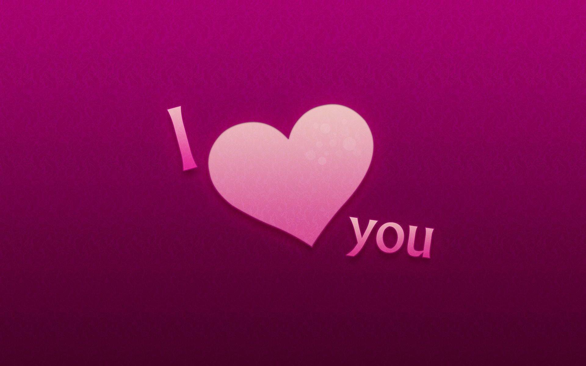 1920x1200px I Love You Wallpaper Pink Shades