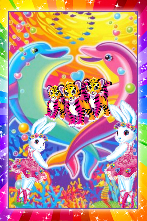 Lisa Frank Rainbows Roses and Butterflies by CollectorsWarehouse
