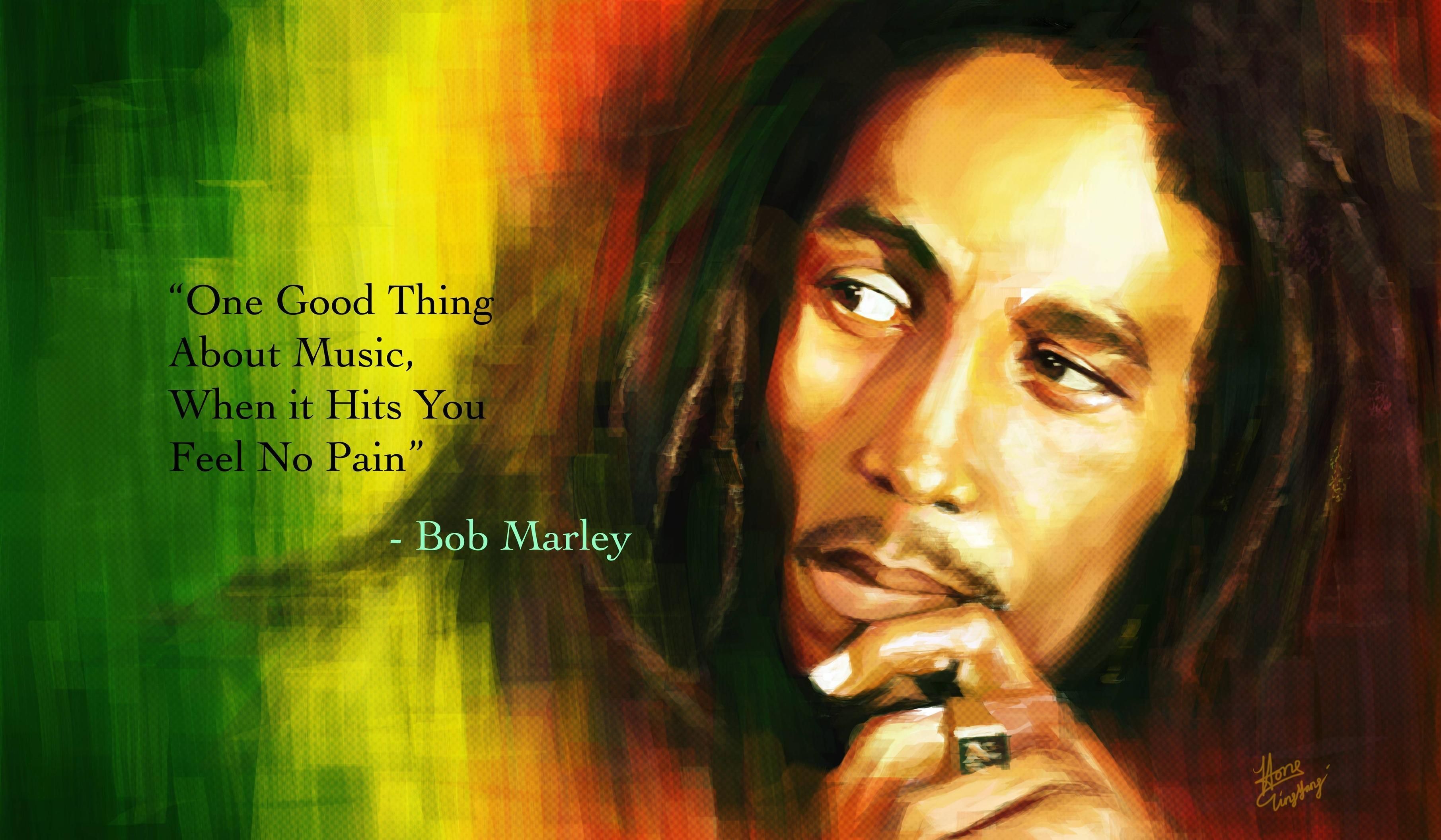 Bob Marley Quotes HD Wallpaper for Desktop