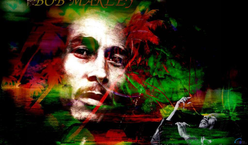 Download Wallpaper Bob Marley foto 1024 x 600. Desktop