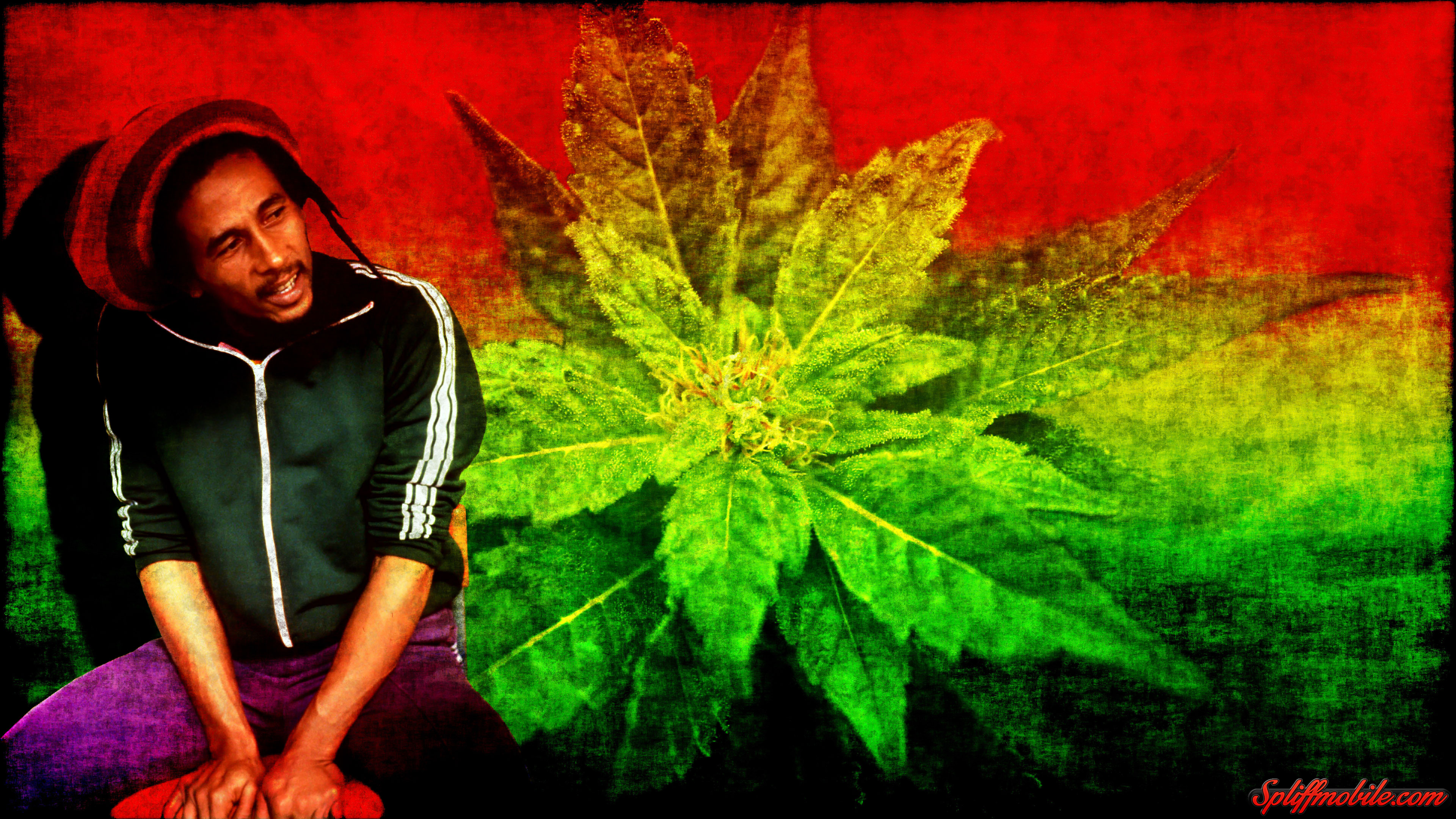 HD Bob Marley Grunge Wallpaper