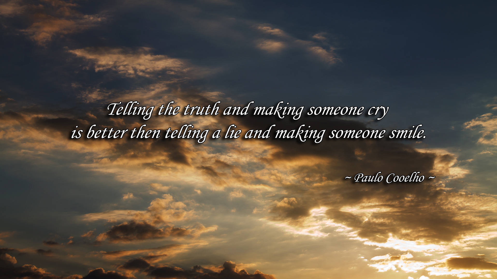 Telling the truth wallpaper -