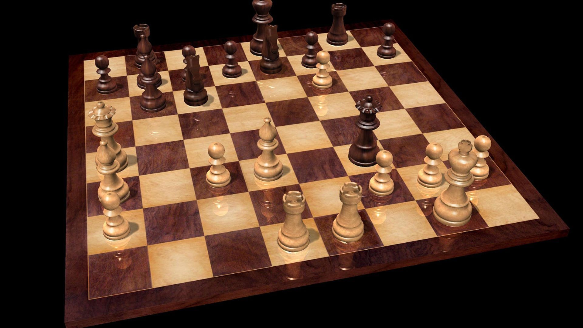 Download wallpaper 3840x2400 chess, chessboard, figures, 3d 4k ultra hd  16:10 hd background