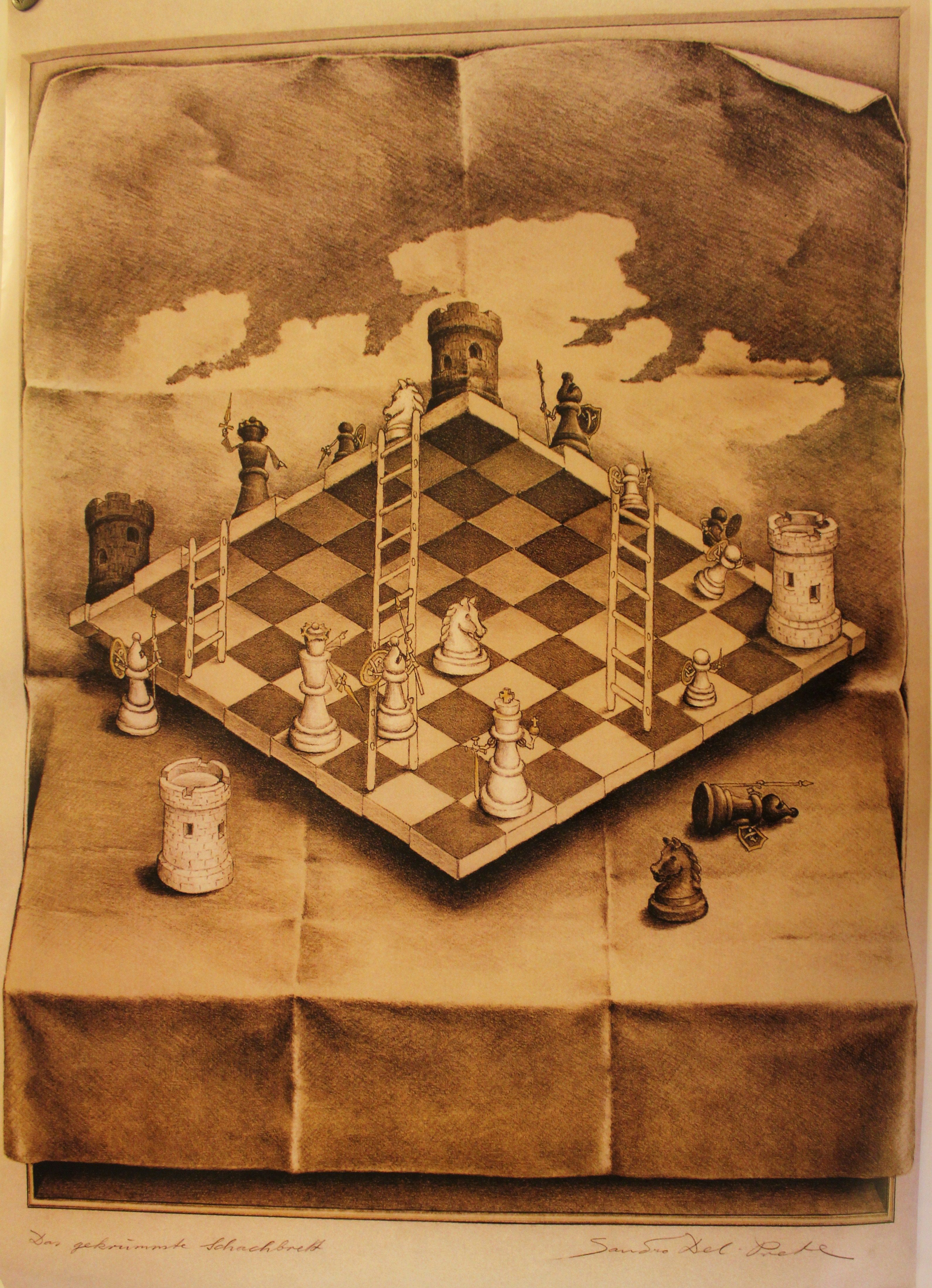 optical illusions, chess board :: Wallpapers