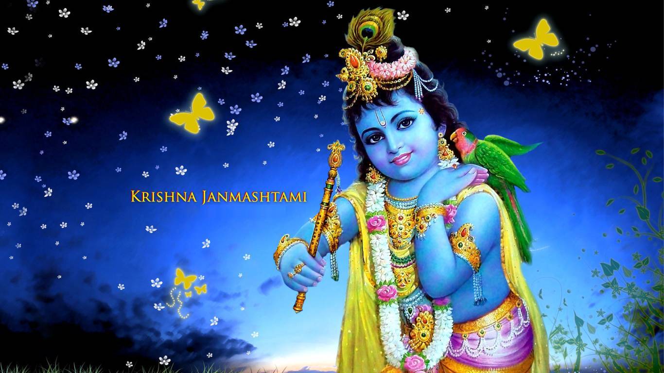 1366x768 Lord Krishna | Krishna Janmashtami Hd Wallpaper New
