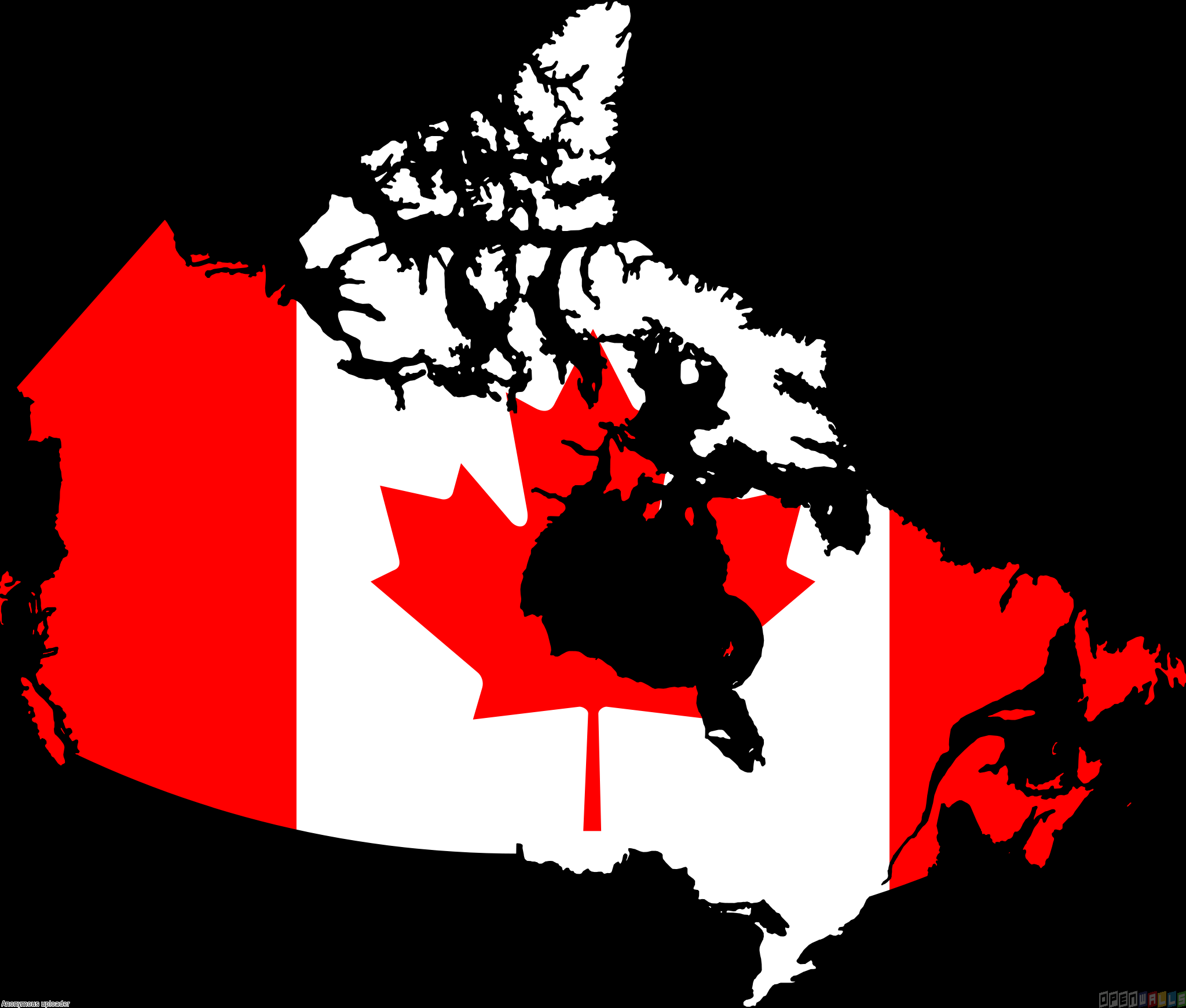 Canada map flag wallpaper #18711 - Open Walls