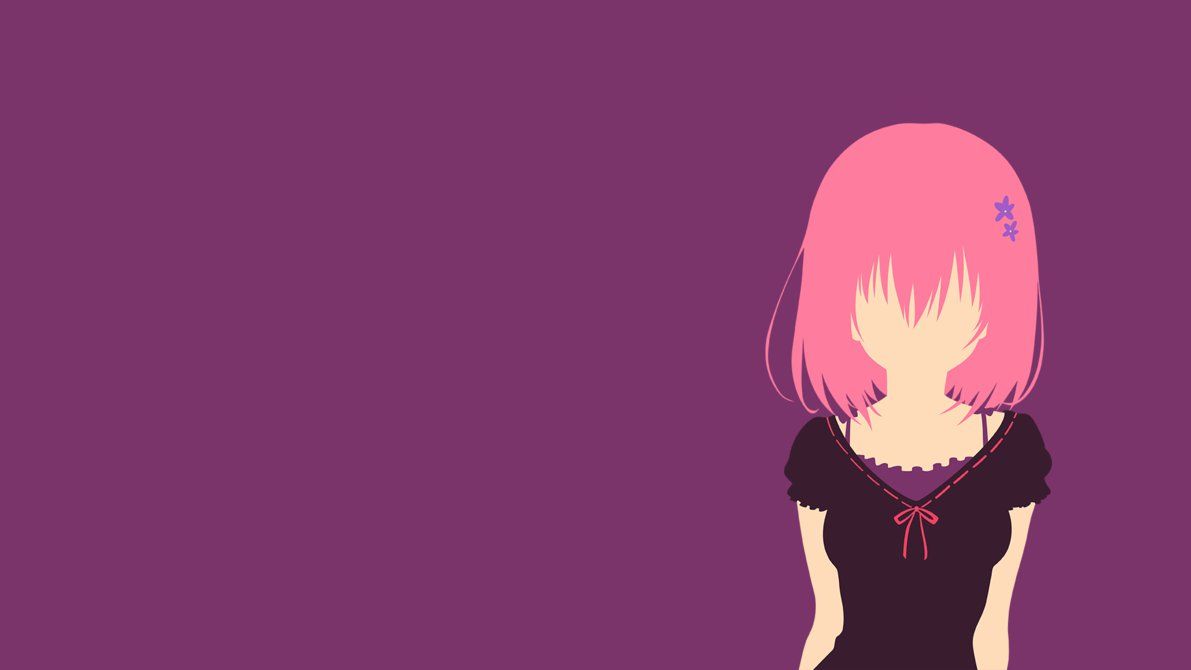 Momo Minimalistic Wallpaper - To LOVE-Ru by Co1onel on DeviantArt
