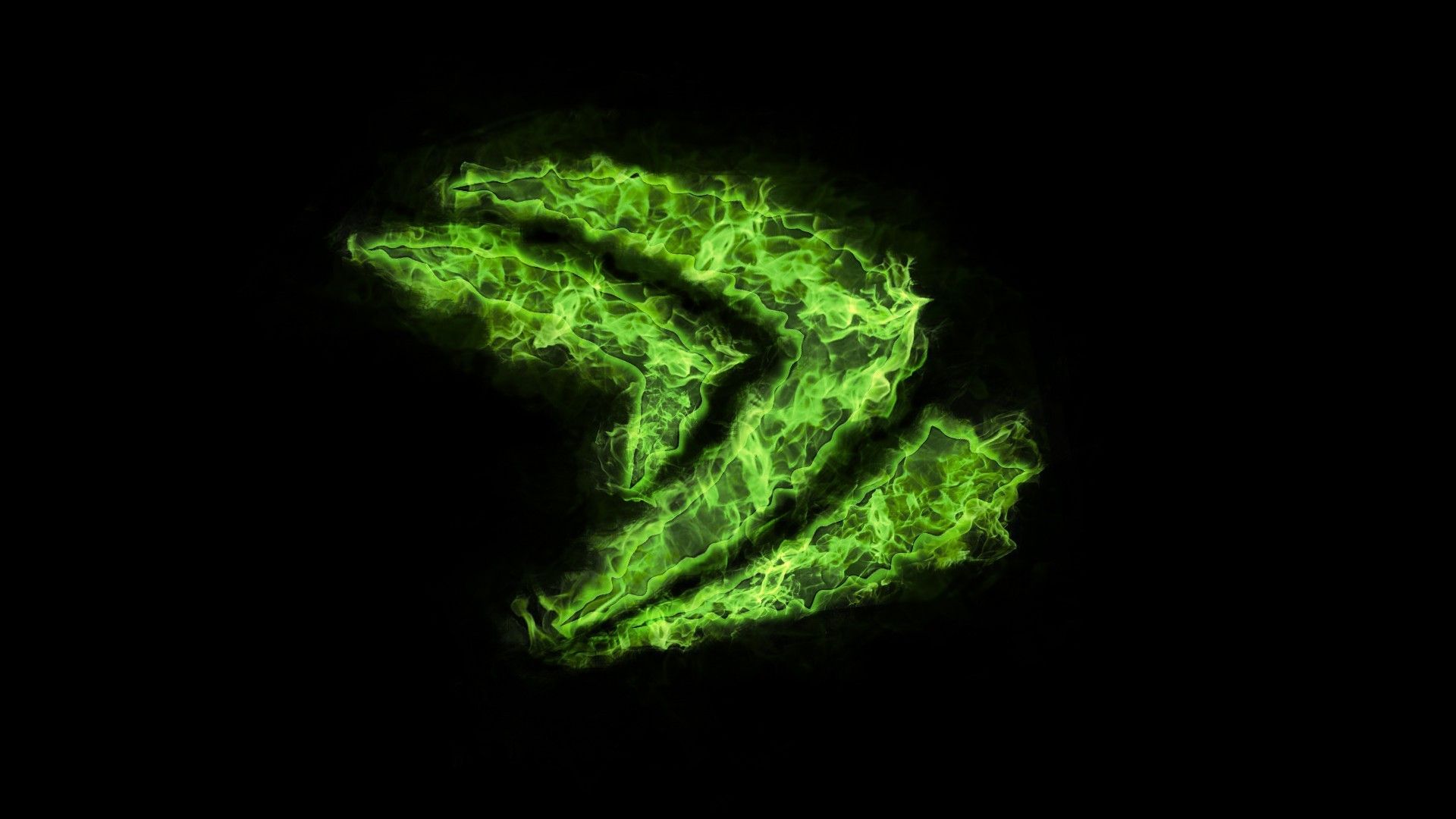 Logo Nvidia green flame wallpapers and images - wallpapers ...