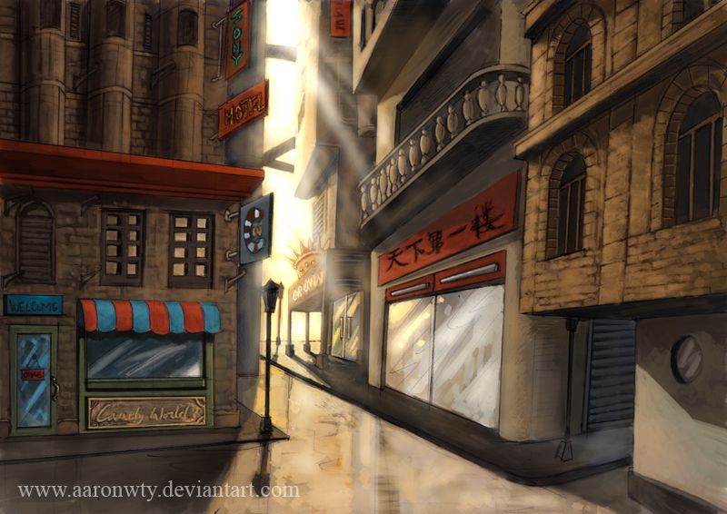 Background concept art by aaronwty on DeviantArt