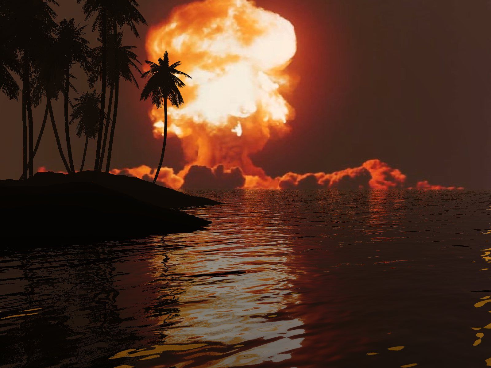 Download Nuclear Blast Bomb Explosion Land Shop Tree Water