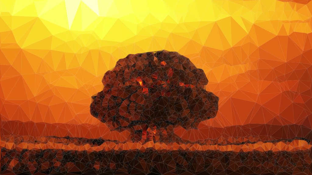 Low Poly Nuclear Blast Wallpaper HD by dimongr on DeviantArt