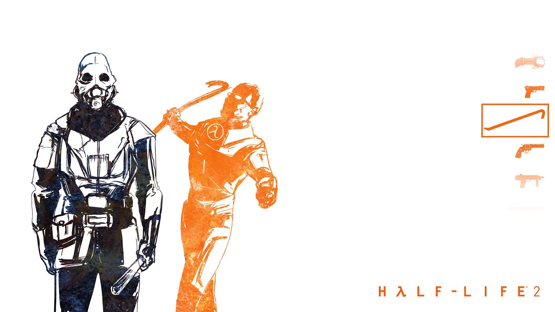 Half-Life Gordon Freeman Combine crowbar wallpaper | 1920x1080 ...