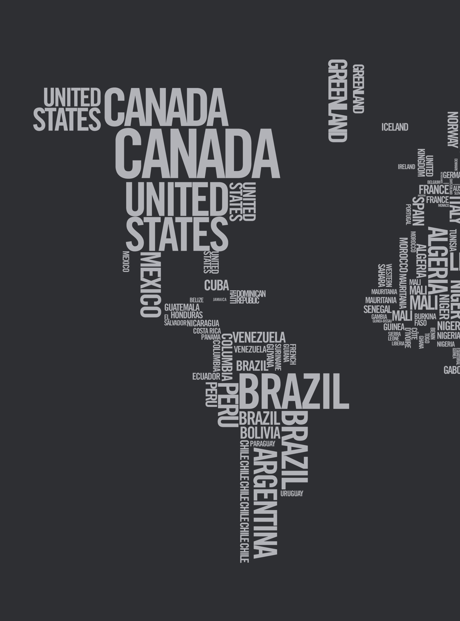 Download World Map Typography HD wallpaper for Kindle Fire HDX 8.9