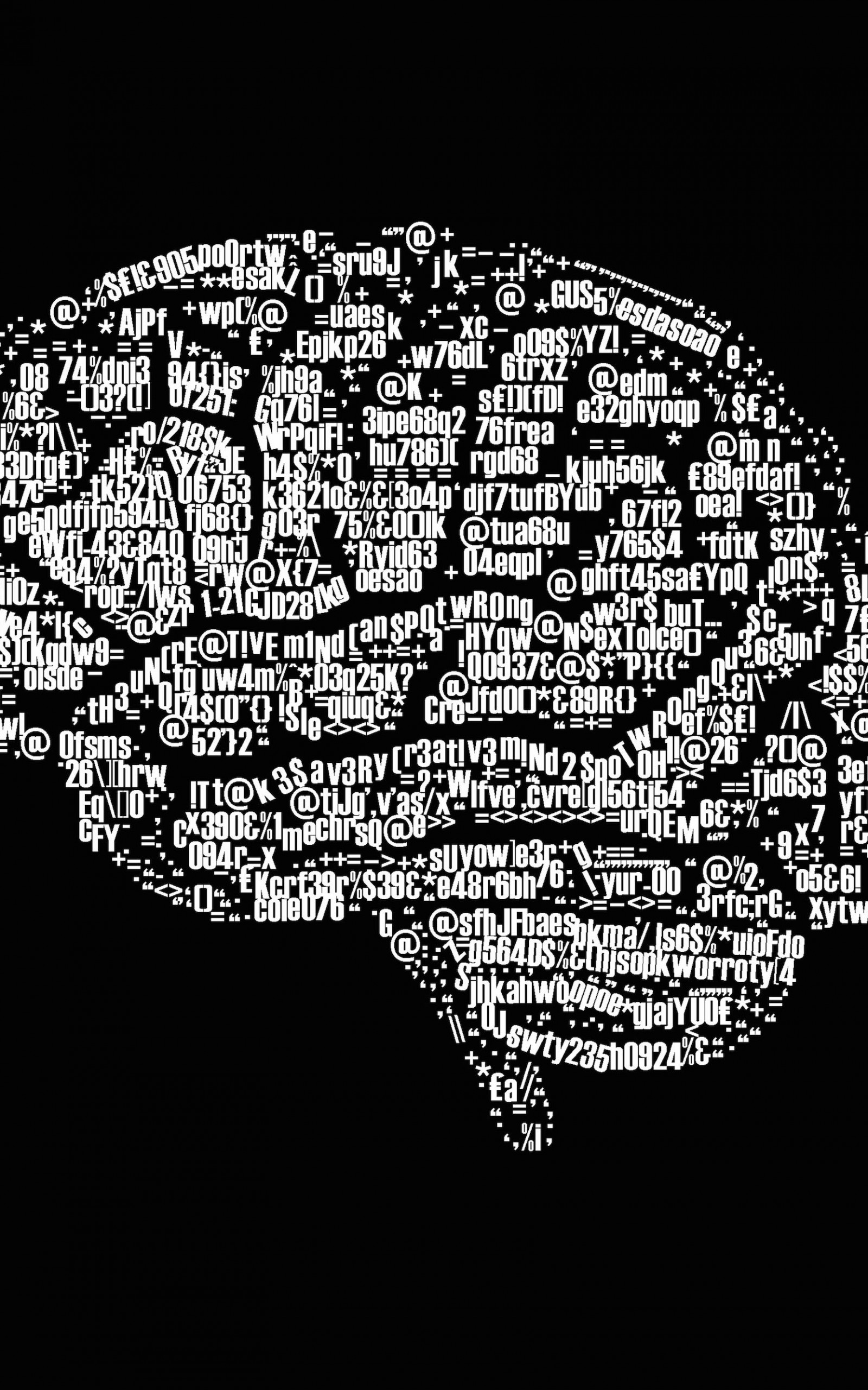 Download Brain Illustration Typography HD wallpaper for Kindle ...