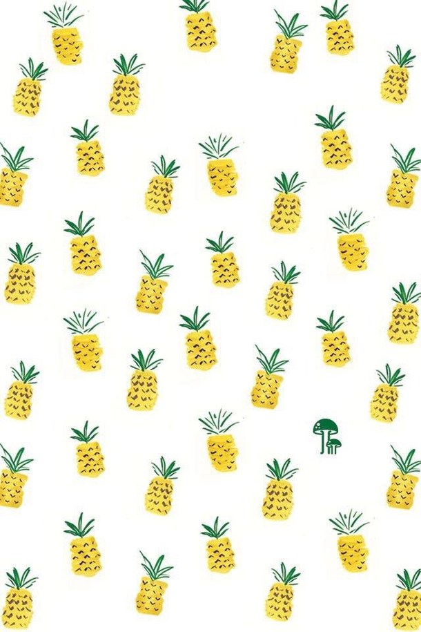 backgrounds, cute, patterns, pineapples, pretty - image #4066797 ...