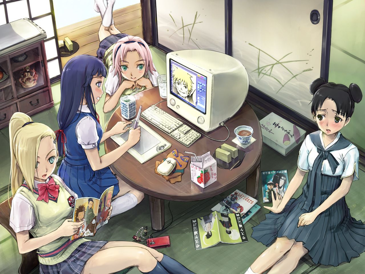 Sakura,hinata,tenten and ino - naruto girls Wallpaper 25361781