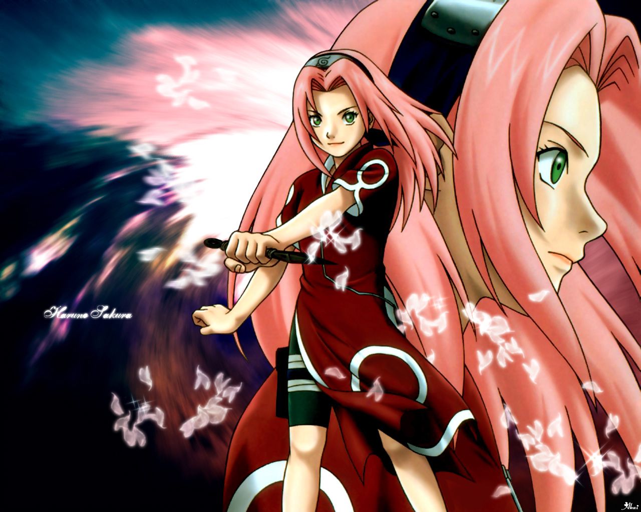 Download Naruto Sakura Anime Girl Onegai Teacher Wallpaper ...