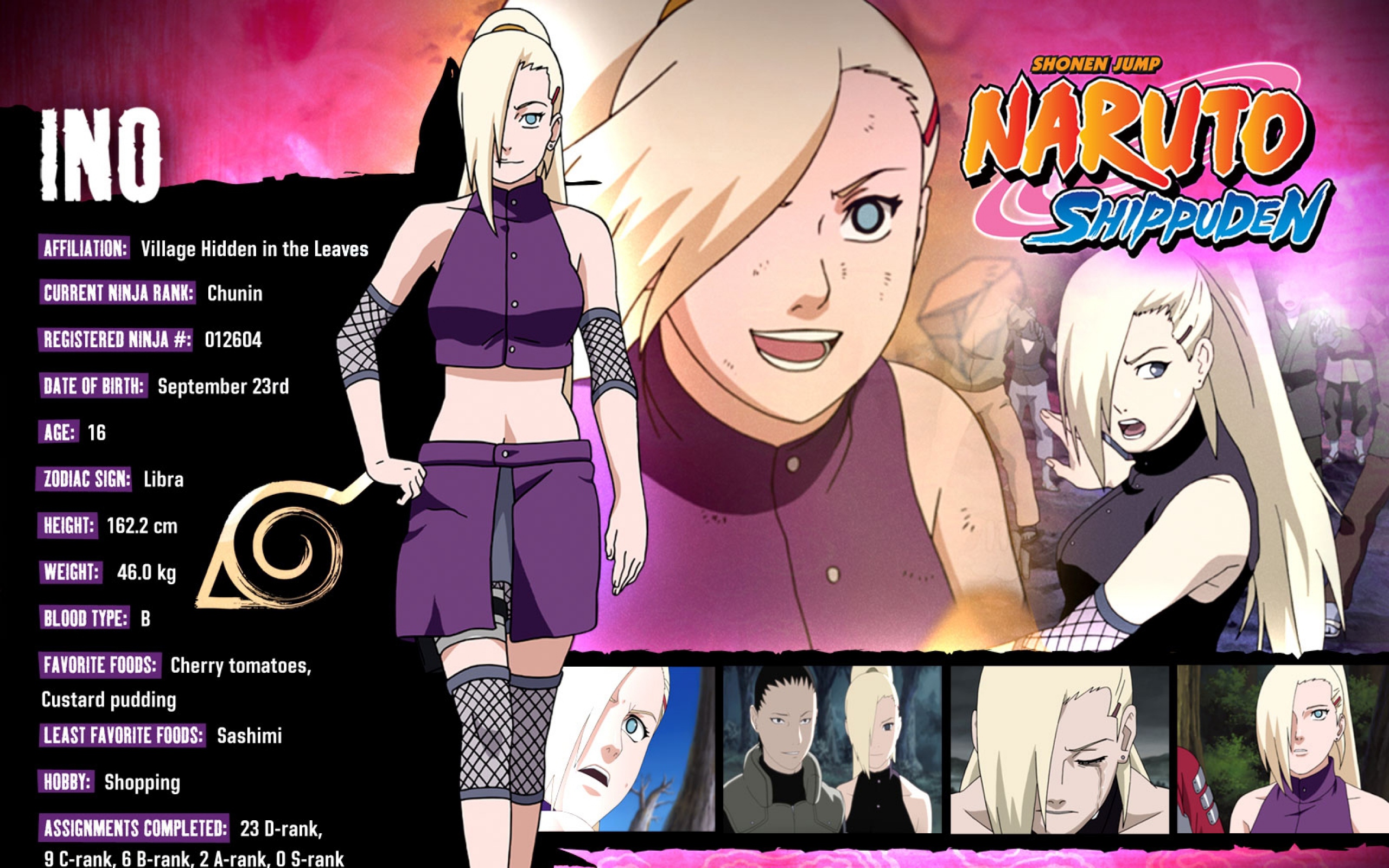 Download Wallpaper 2560x1600 Naruto, Yamanaka ino, Girl ...