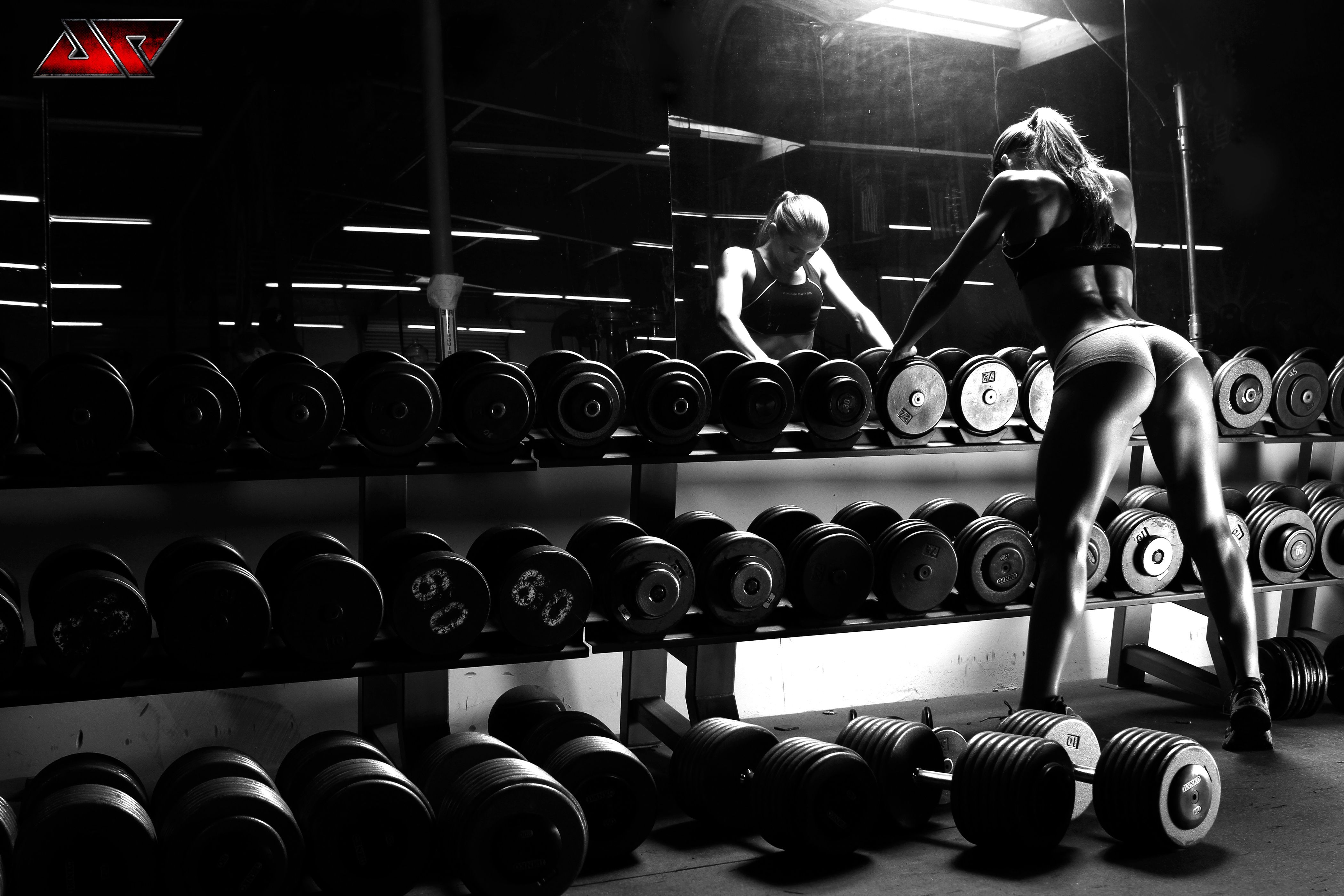 a girl and more weights in the gym | wallpapers55.com - Best ...