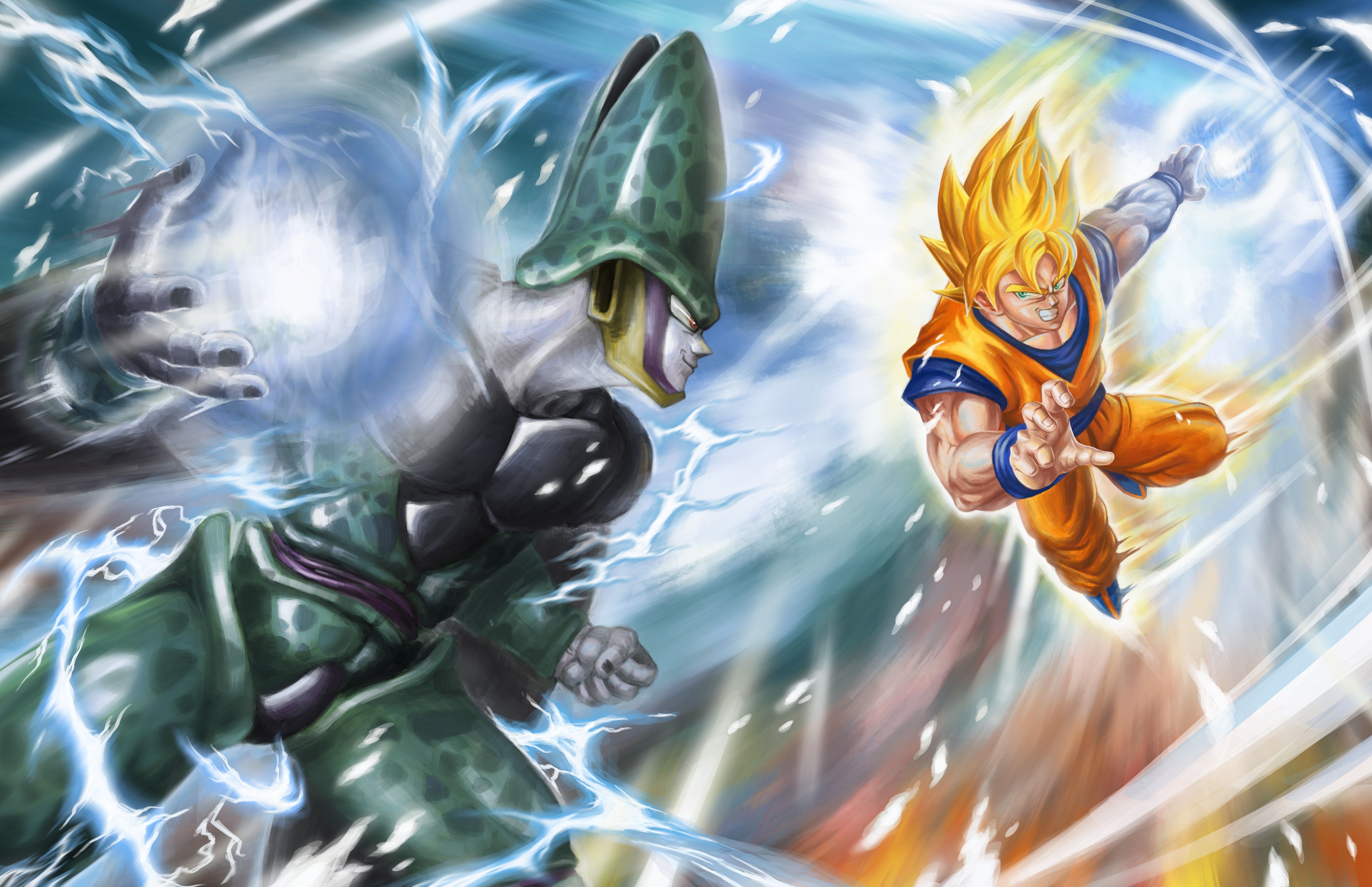 Cell Goku Dragon Ball Z Dragon Ball Dragon Ball GT wallpaper ...