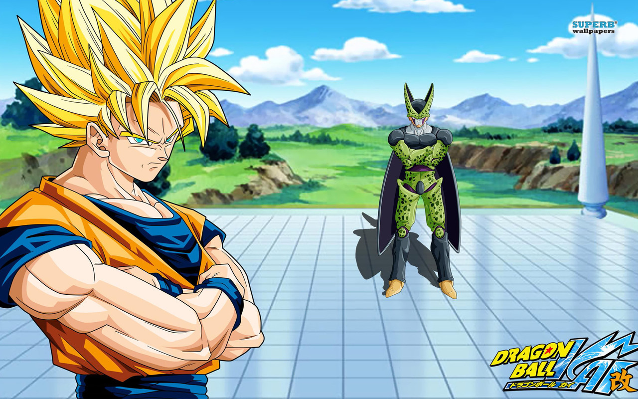 Goku & Cell - Dragon Ball Z Kai wallpaper - Anime wallpapers -
