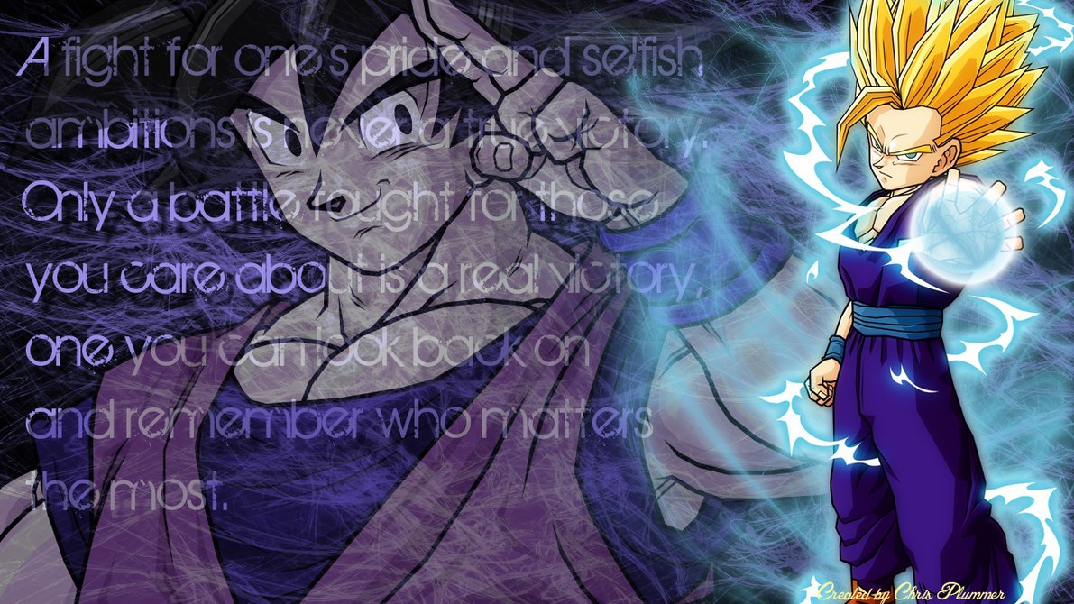 Goku and Gohan Wallpaper by ChrisGoesSoft on DeviantArt