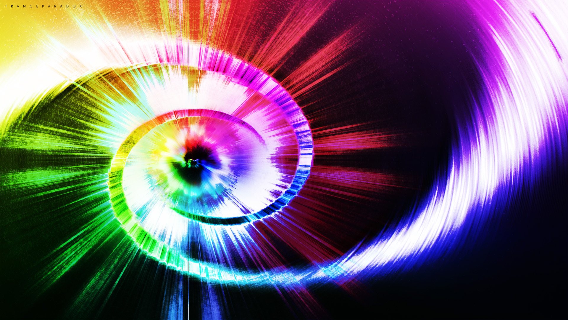 Spiral and multi-colored rays wallpapers and images - wallpapers ...