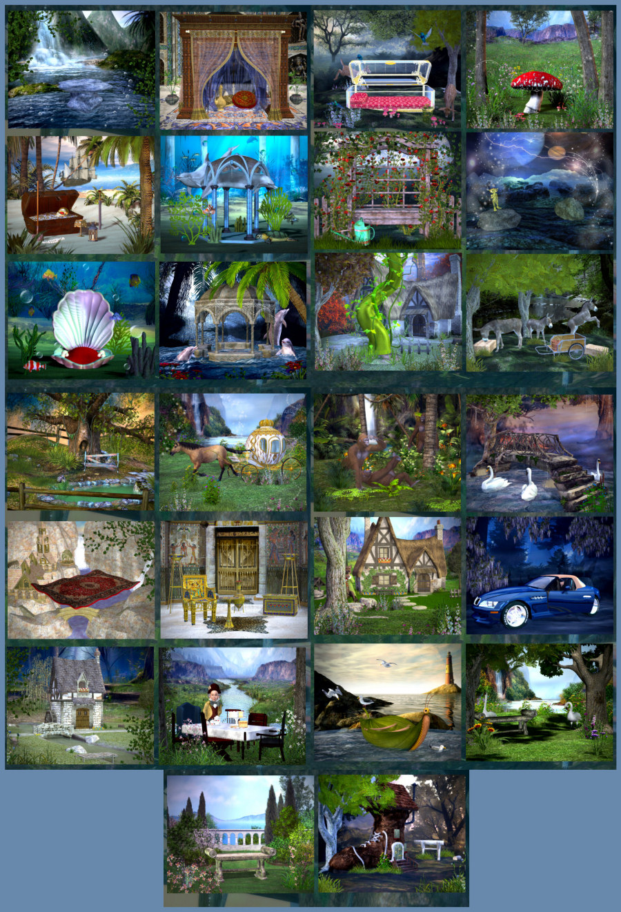 Fairy Tale Backgrounds The Fairy Path, A Graphic Resource For