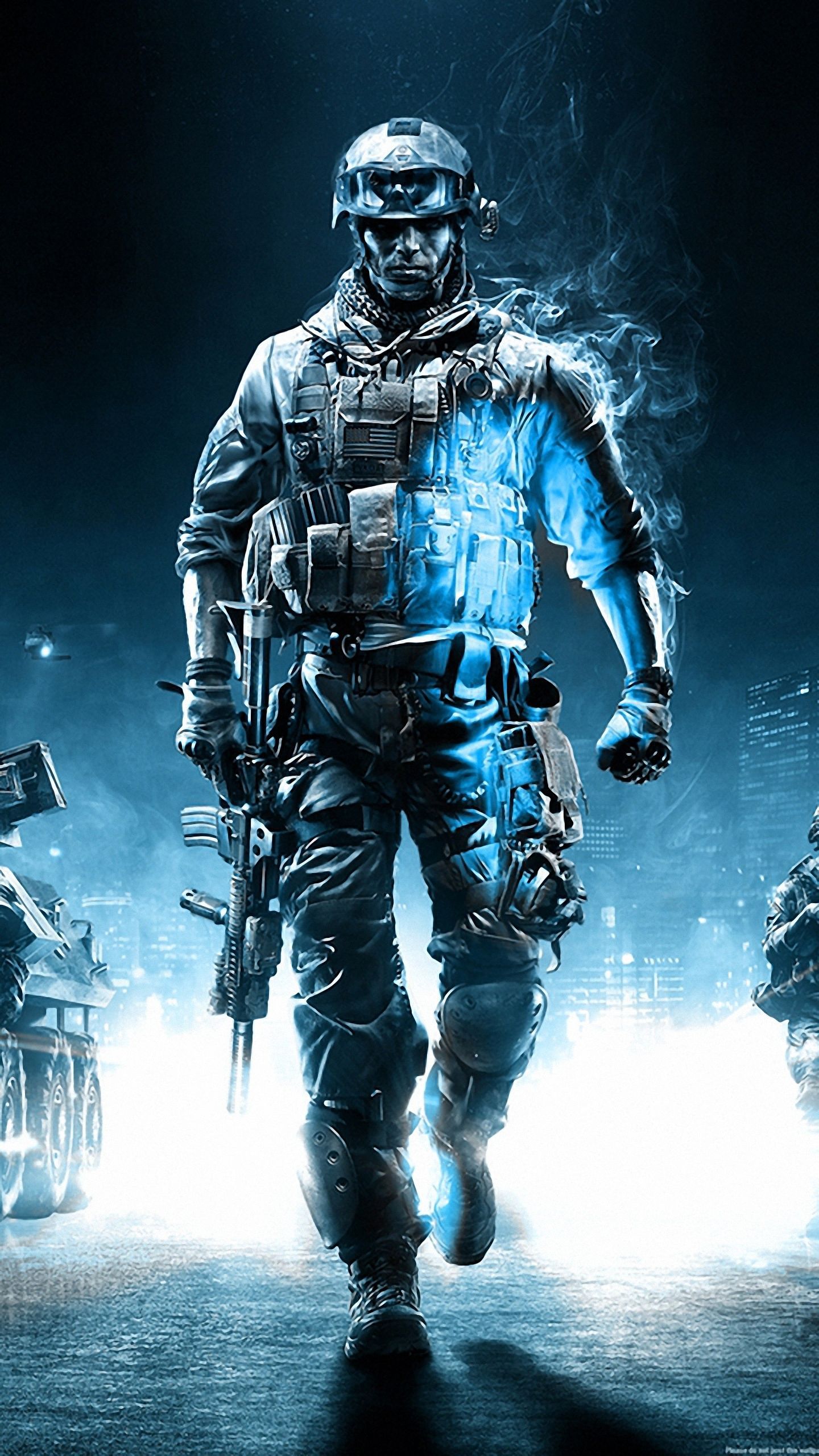 Battlefield 3 Action Game galaxy note 4 Wallpapers HD 1440x2560