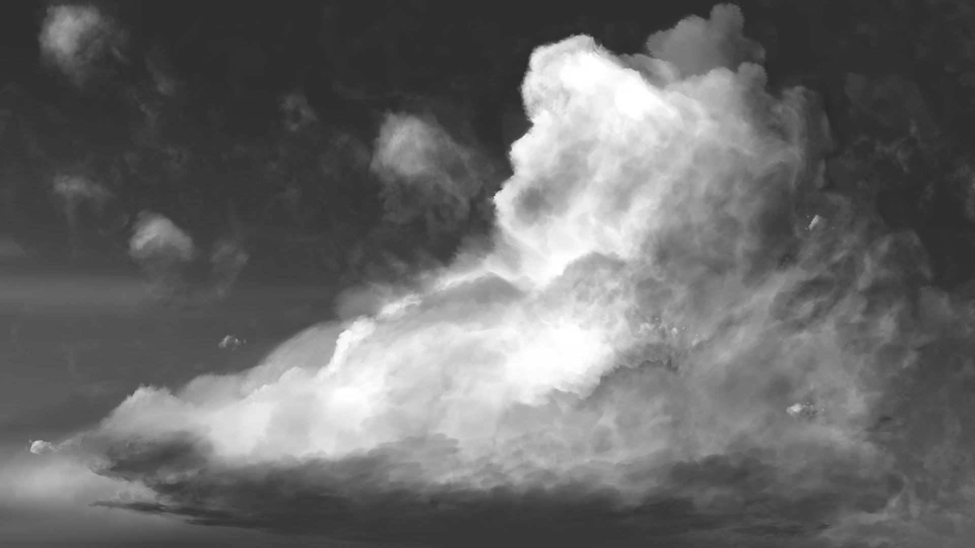 Clouds sky black white wallpaper | 1920x1080 | 43880 | WallpaperUP