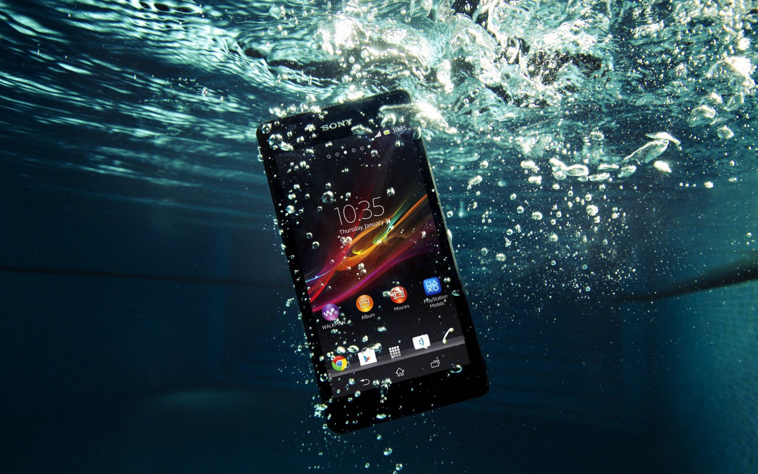 Sony Xperia ZR Phone Water HD Wallpaper - New HD Backgrounds