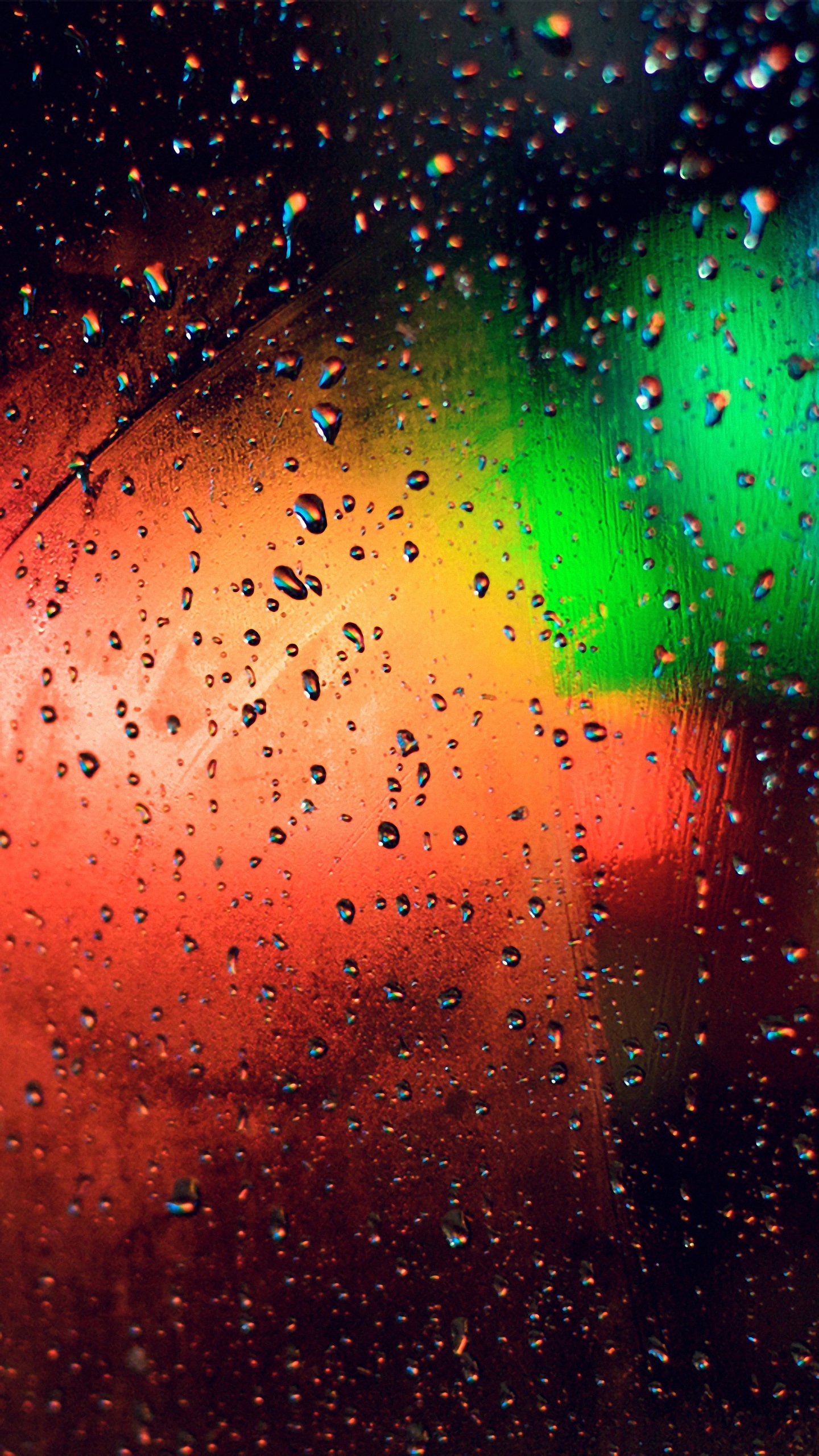 Colorful Wet Window Sony Xperia Z4 Wallpapers Hd 1440x2560