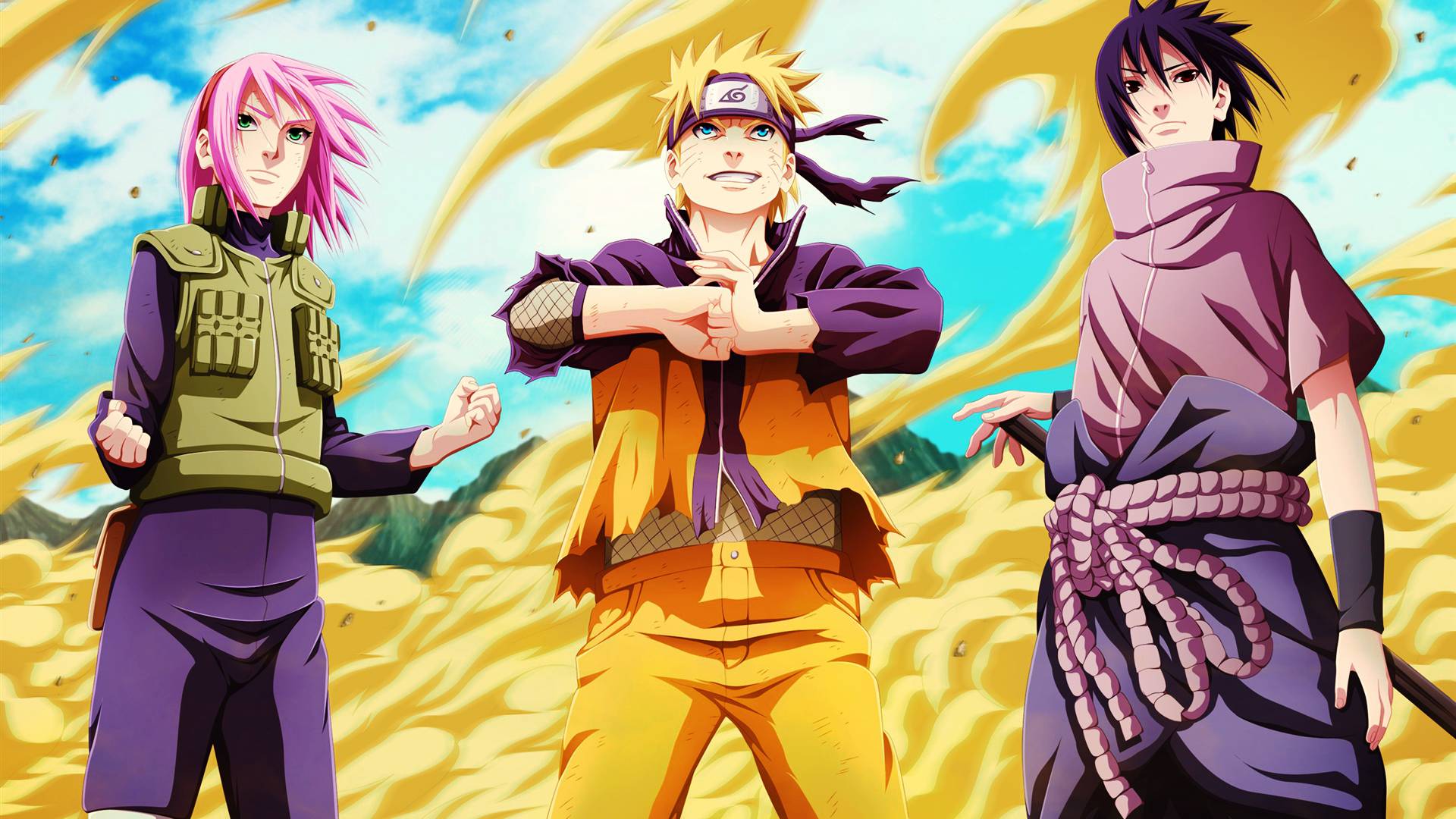 Naruto Sakura Sasuke Team 7 Wallpaper HD #9330 Wallpaper | High ...