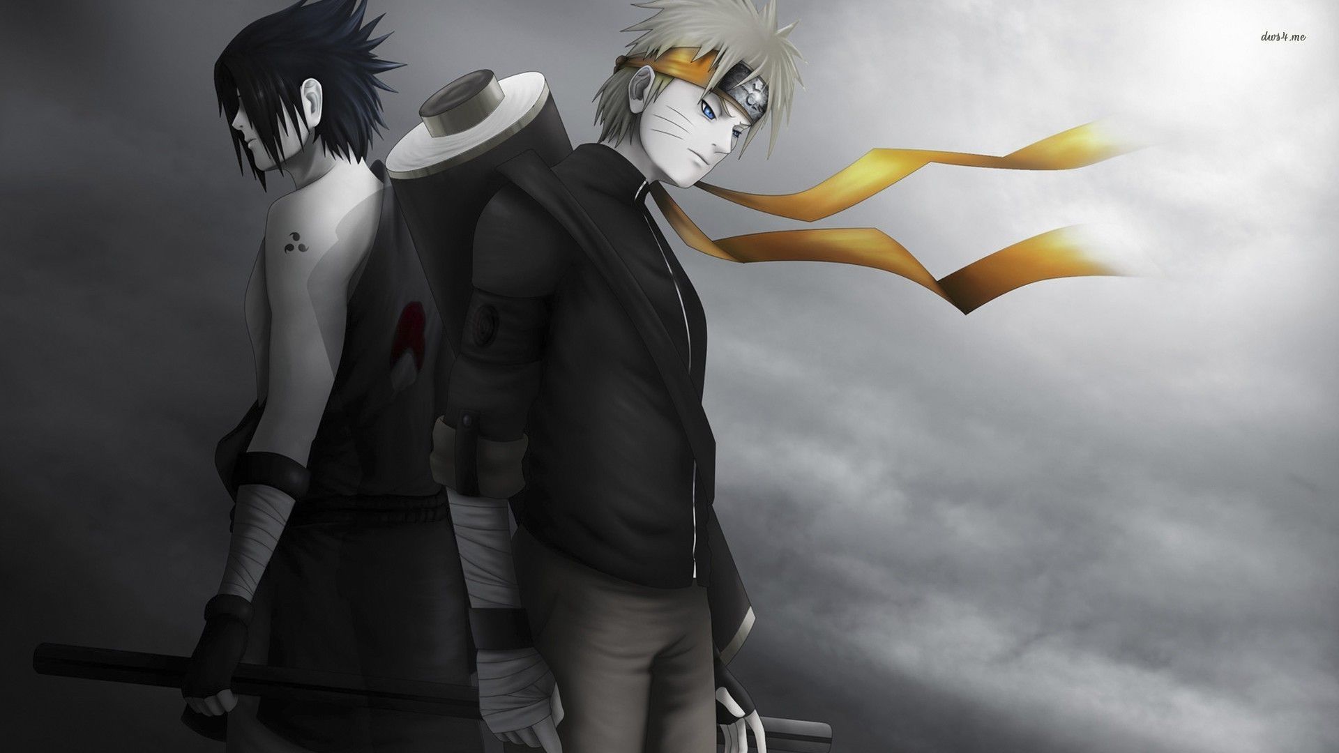 sasuke uchiha and naruto uzumaki wallpaper