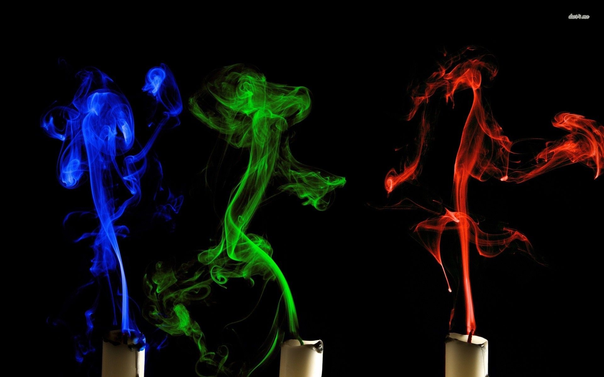 Colorful candle smoke wallpaper | Wallpaper Wide HD
