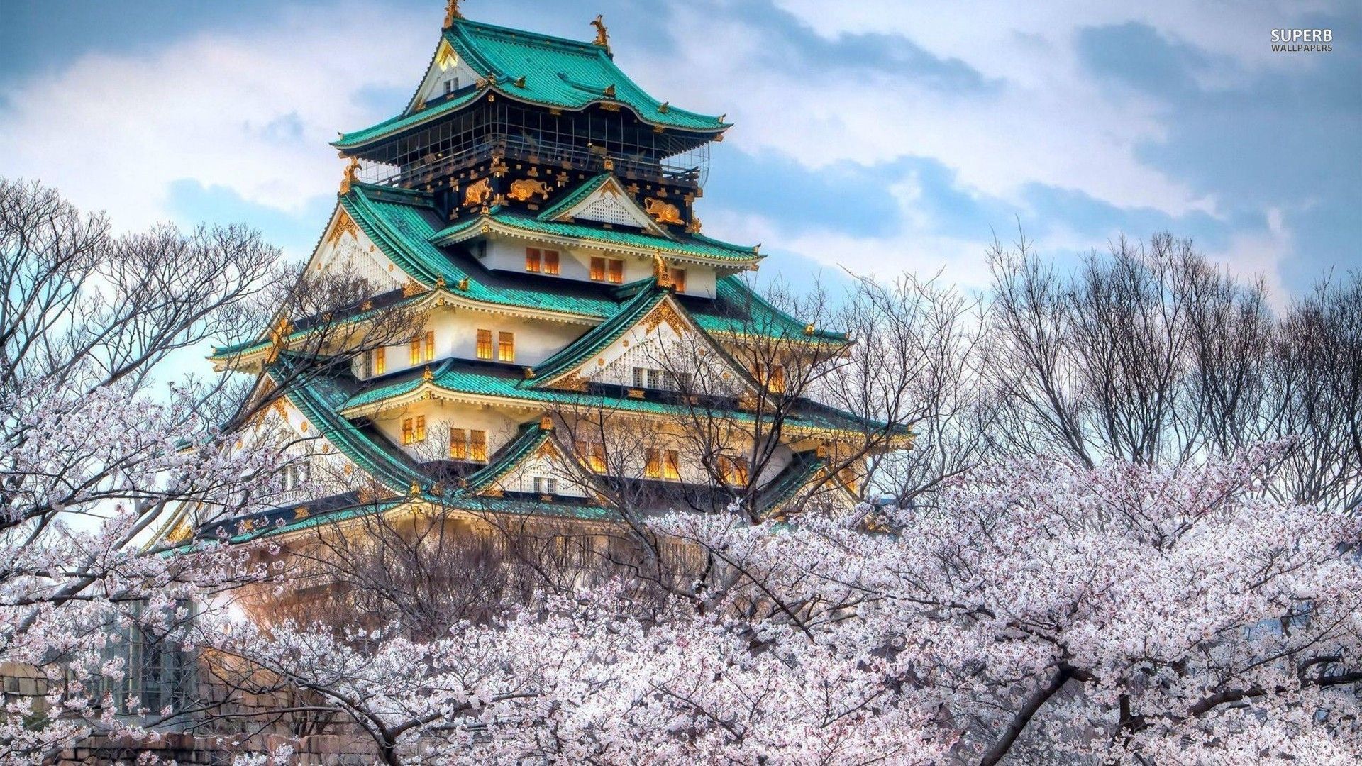 Osaka Castle, Japan wallpaper - World wallpapers -