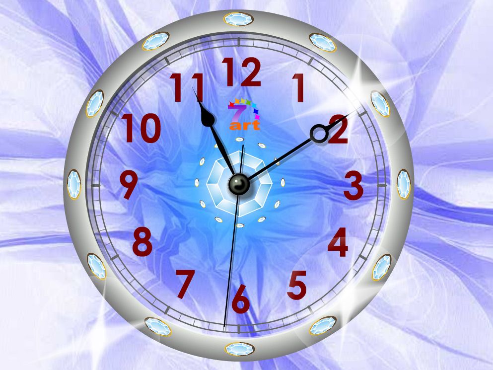 Crystal Clock screensaver makes time work wonders