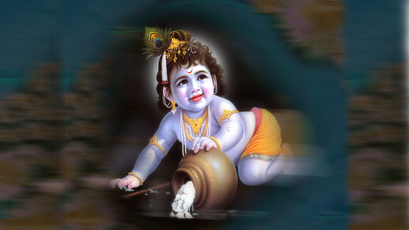 Wallpapers Shri Krishna God Sacred Lord Hd 1366x768 | #355714 ...