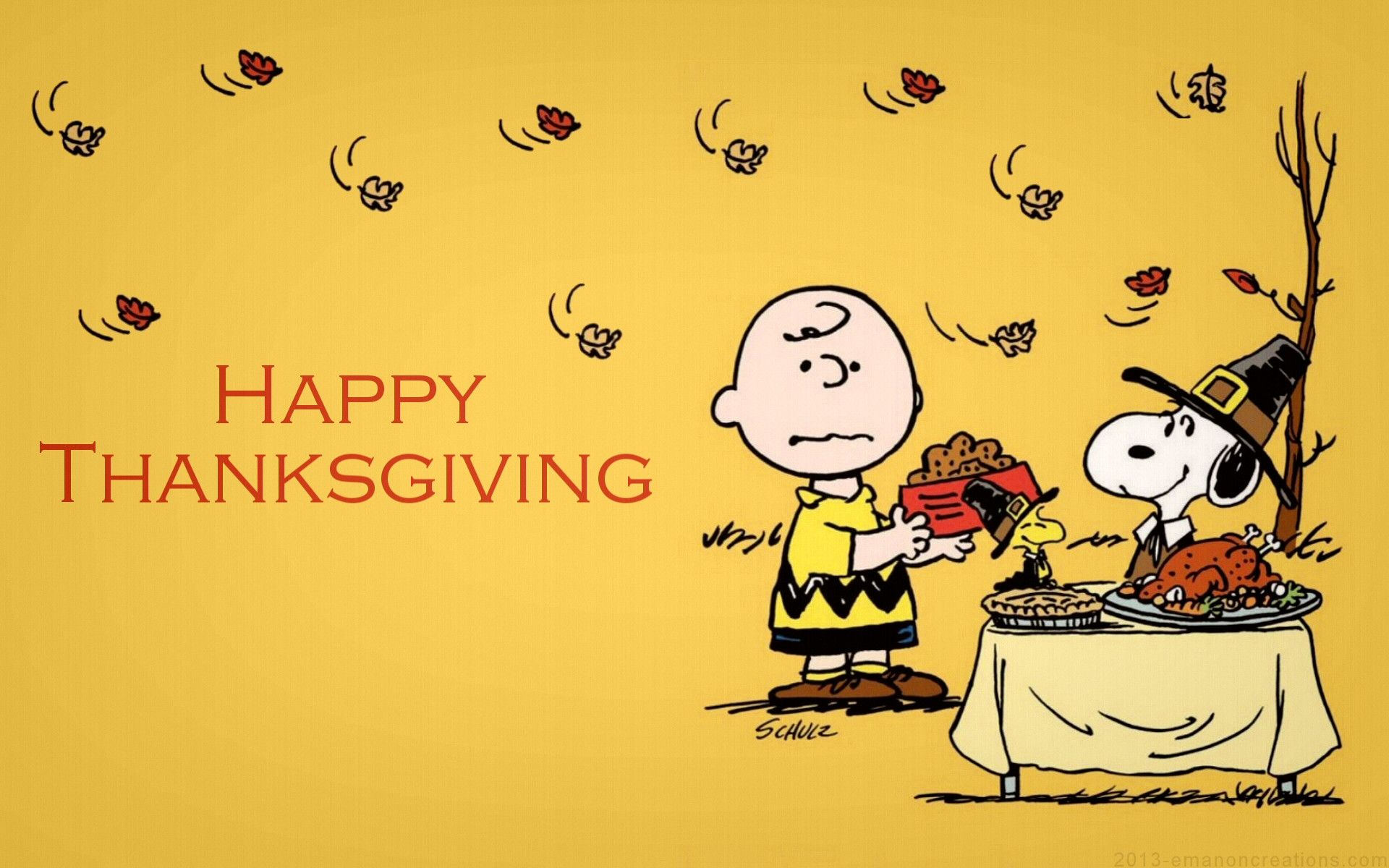 Thanksgiving Snoopy Wallpapers - Wallpaper Cave