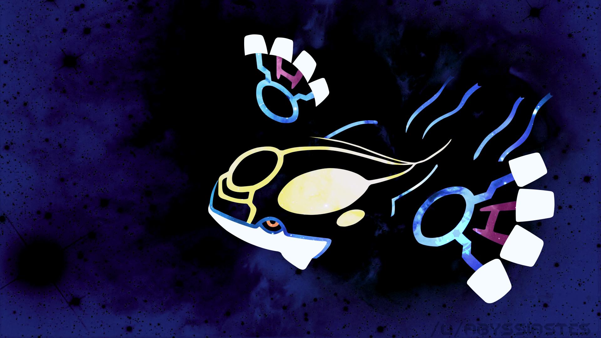 Alpha Kyogre! Spent all of last night working on this wallpaper ...