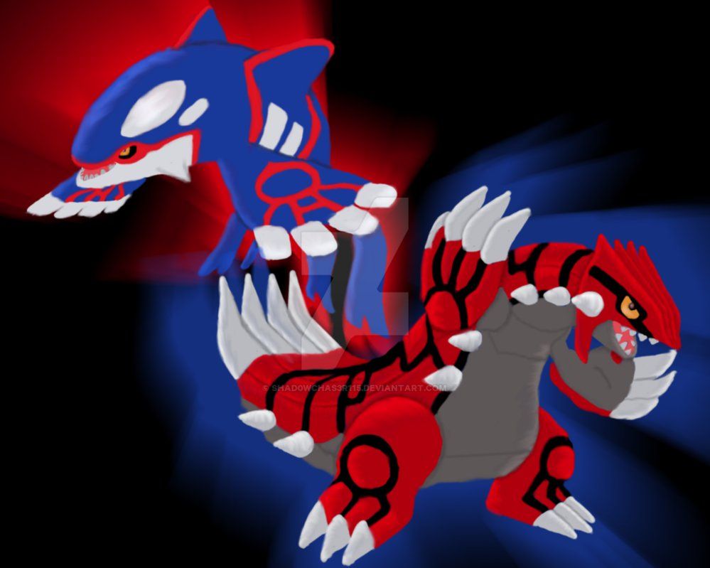 Kyogre/Groudon wallpaper by Shad0wChas3r115 on DeviantArt