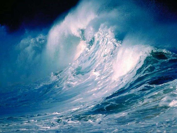 Dreams This is the superb ocean fantasy waves blue Wallpaper
