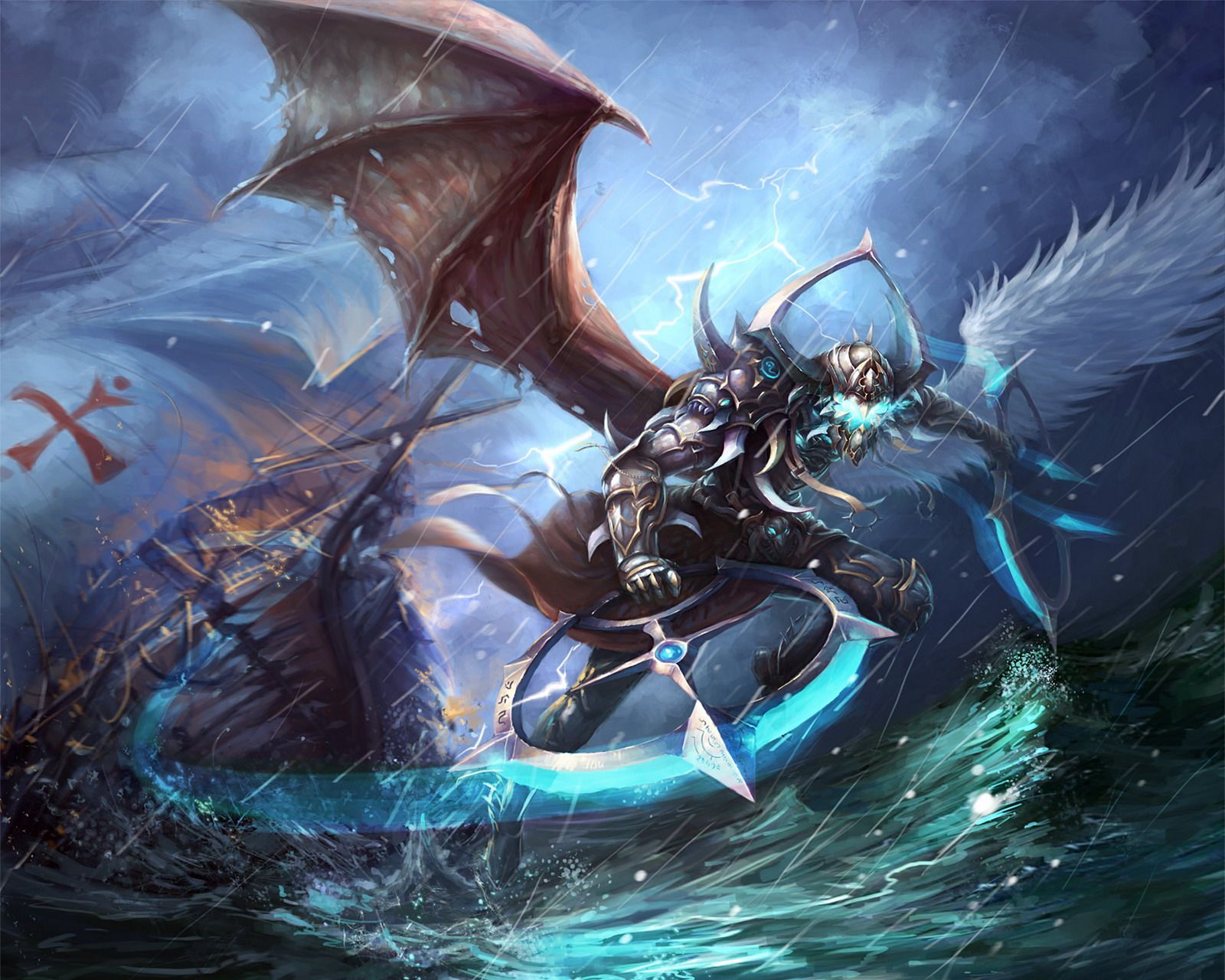 Zhu-Li Fantasy battle creature ocean magic wallpaper | 1600x1280 ...
