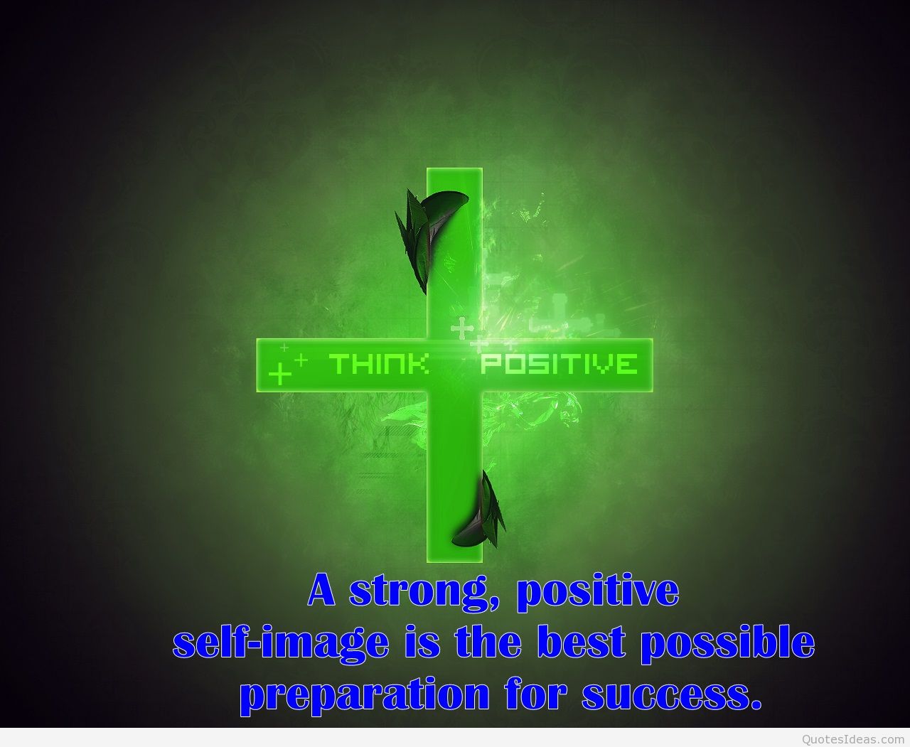 Think positive quote wallpaper