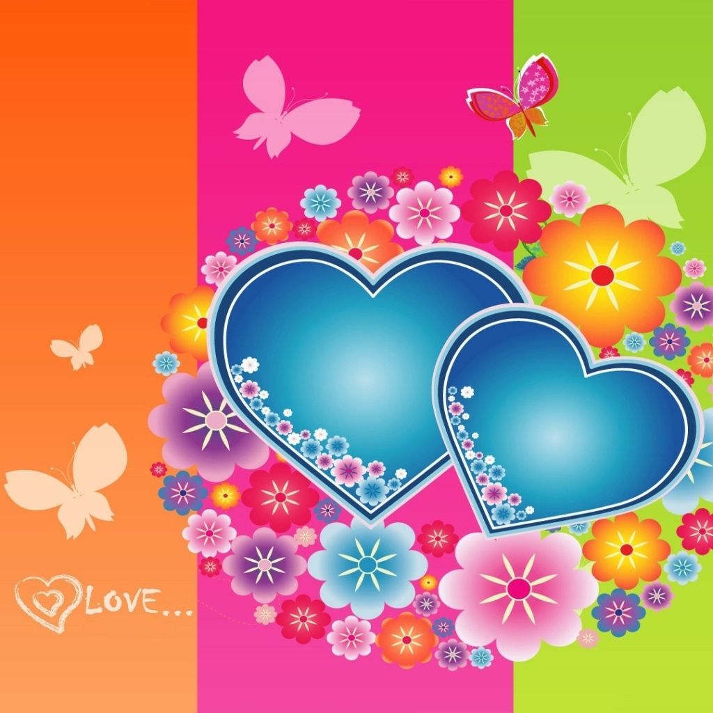 Wallpaper For Mobile Colorful Love