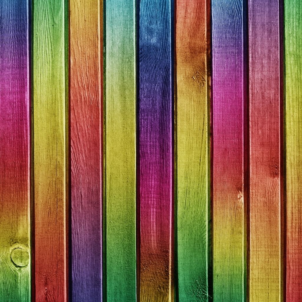 Colourful Wood Painting iPad Wallpaper Download | iPhone ...