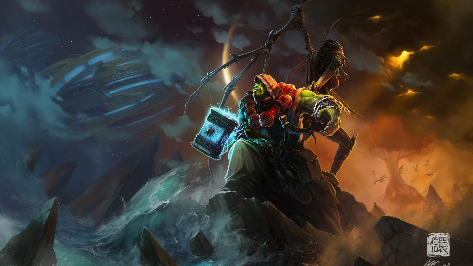 World of Warcraft Ocean Shaman Wallpaper - DigitalArt.io
