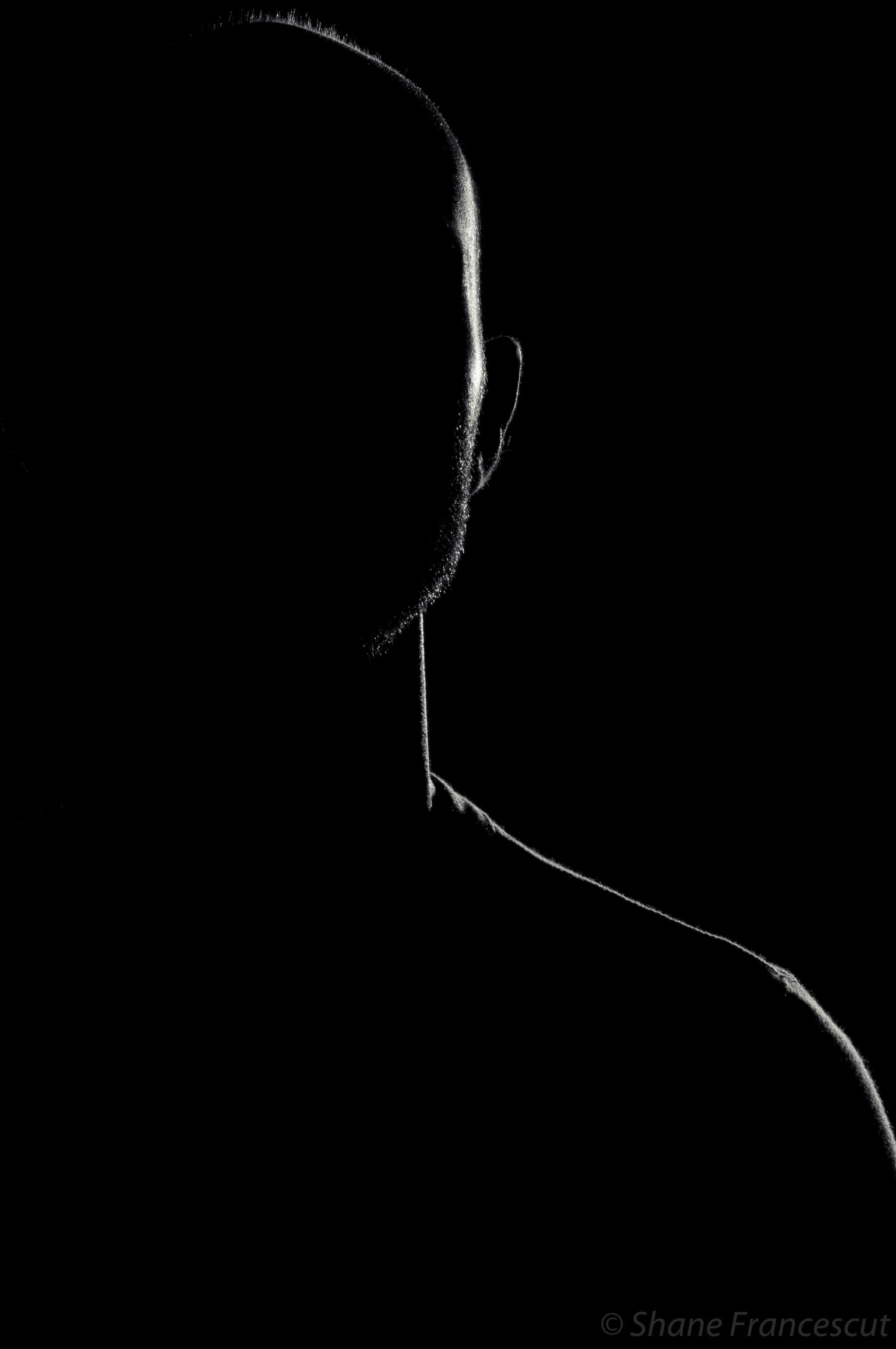 Black (& White) Friday: Low Key Self Portrait |