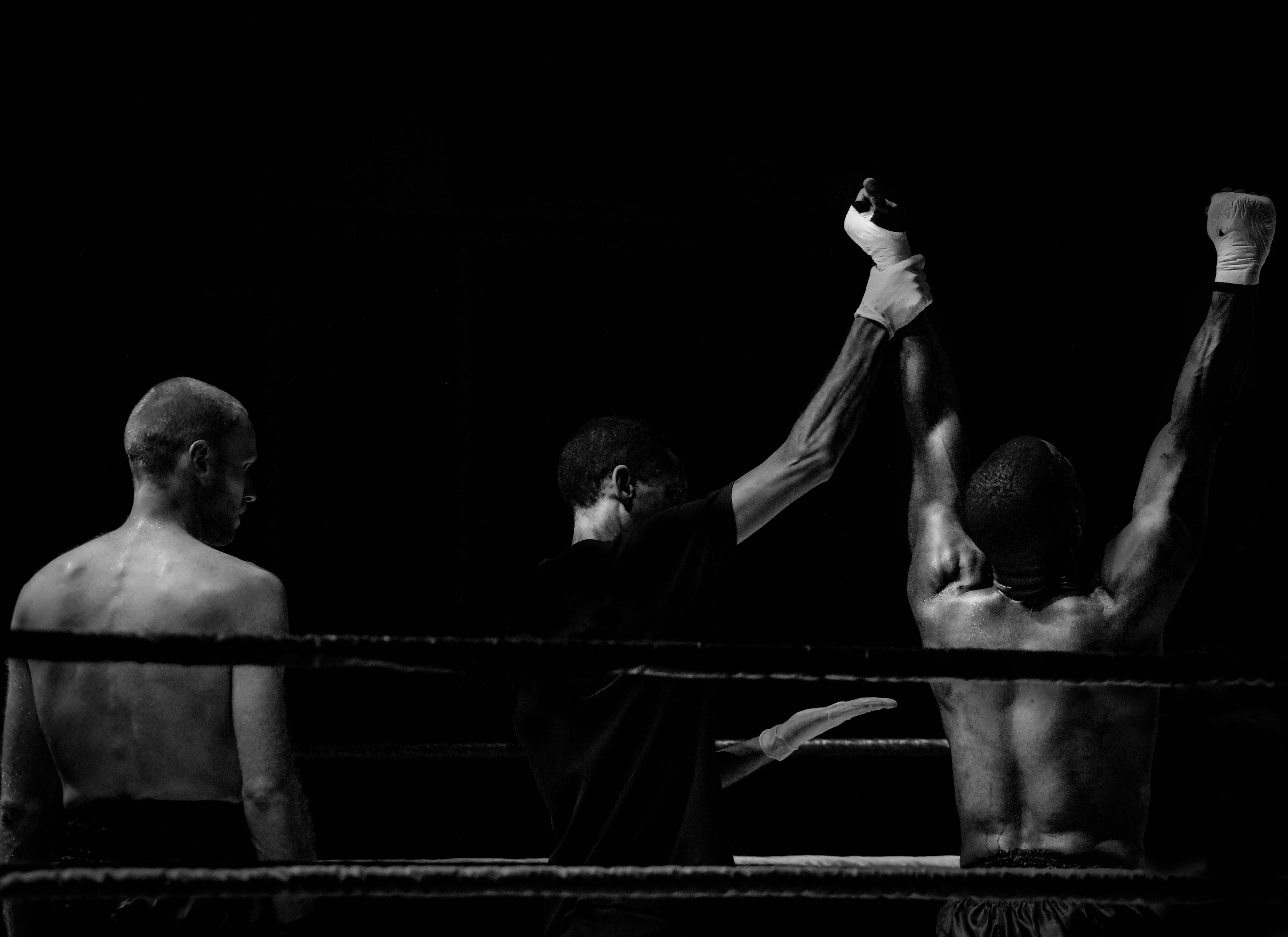 Free stock photo of black-and-white, sport, fight