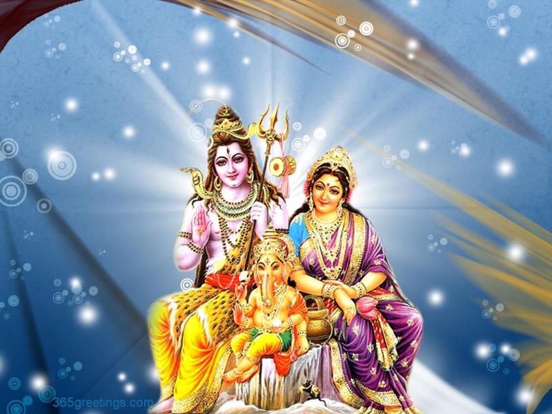God Shiva Ganesha Parvati - Full HD Wallpaper for Desktop, Mobile